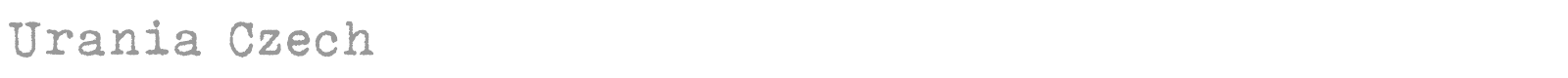 Urania Czech font preview
